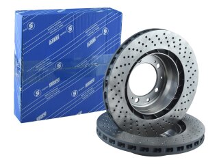 2x brake discs for PORSCHE 993 Carrera RS turbo 3.6 REAR