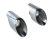2x Exhaust Tailpipes for PORSCHE 993 Carrera Exhaust Trims End Pieces