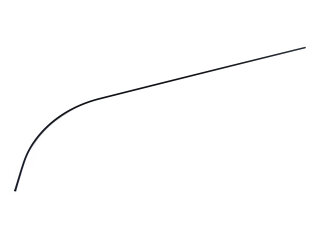 Tubo gu&iacute;a del cable de apertura del cap&oacute; para PORSCHE 911 F/G (Cable de apertura del maletero DELANTERO)