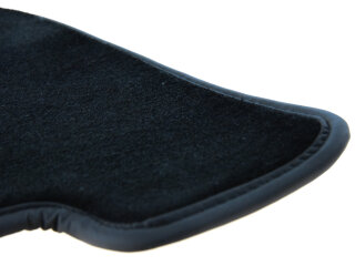 Juego de 4 alfombrillas para PORSCHE 964 993 de terciopelo con protector de tal&oacute;n, color negro
