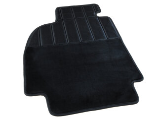 Juego de 4 alfombrillas para PORSCHE 964 993 de terciopelo con protector de tal&oacute;n, color negro
