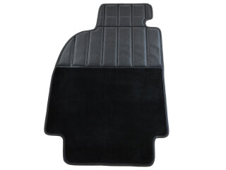 4 tappetini in velluto per PORSCHE 964 993 con protezione per il tallone, set NERO