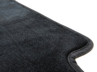 4x Floor Mats for PORSCHE 964 993 Velour Carpets with Heel Protector Set BLACK