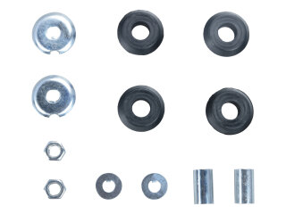 4x cuscinetto ammortizzatore in gomma + manicotto per PORSCHE 911 2.0 912 fino al -68 SET ANTERIORE 90134169503