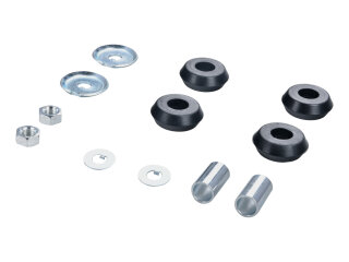 4x cuscinetto ammortizzatore in gomma + manicotto per PORSCHE 911 2.0 912 fino al -68 SET ANTERIORE 90134169503