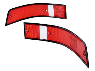 Taillight lenses for PORSCHE 911 F/G 69-89 US BLACK RIM L+R