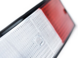 Lenti per fanali posteriori per PORSCHE 911 F/G 69-89 BIANCO-ROSSO CERCHIO NERO S+D