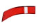 Lente de luz trasera para PORSCHE 911 F/G 69-89 US ROJO CROMADO DERECHO