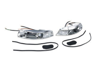Bo&icirc;tier de clignotant pour PORSCHE 911 F 69-73 Clignotants avant gauche + droit PLASTIQUE