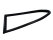 Side window seal for PORSCHE 993 Coupe, rear window seal, left and right
