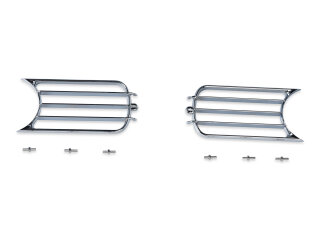 Hoornrooster voor PORSCHE 356 A ventilatierooster metaal CHROOM + schroeven L+R