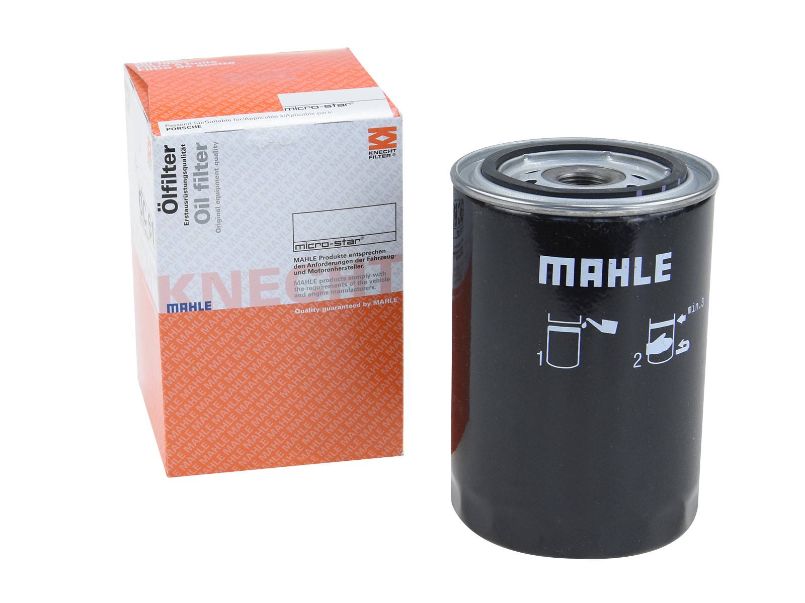 Oil filter for PORSCHE 911 F 2.0 2.2 T E S 914-6 engine MAHLE